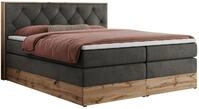 BOXSPRINGBETT VENETO KING 180/200 Dunkelgrau Velvet - H3
