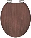 WC-Sitz Dark Wood mit Absenkautomatik