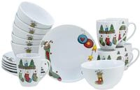 Fr&uuml;hst&uuml;cksservice Luna Multicolor, 18-teilig