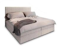 BOXBETT PISA 180x200 cm mit Matratze und Topper - Creme