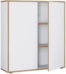 Aktenschrank Salia B100 Wei&szlig;/Honigeiche