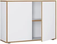 Aktenschrank Salia B100 Wei&szlig;/Honigeiche ca.100x74x33cm