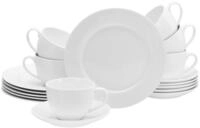 Kaffeeservice Fleur Royal Creme, 18-teilig