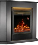 Juskys ELEKTROKAMIN 2000W dreieckig schwarz mit Flammeneffekt