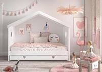 Hausbett Amori m. Schublade ca. 90x200 cm Wei&szlig;