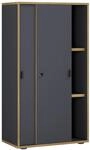 Aktenschrank Salia B60 Anthrazit/Honigeiche