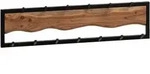 Wandgarderobe Holz/Schwarz