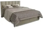BOXBETT Seattle beige 180x200 cm Malmo-Stoff