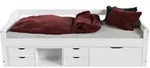 KINDER-FUNKTIONSBETT Nalu mit Matratze wei&szlig; 90x200 cm