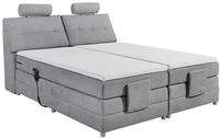 Boxspringbett Palermo elektrisch 180x200cm Hellgrau