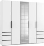 Dreht&uuml;renschrank mit Laden B: 250 cm Level, Wei&szlig;