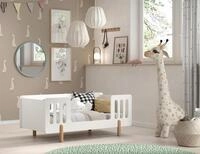 Kinder-/Juniorbett Simple ca. 70x140 cm Wei&szlig;