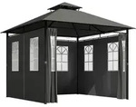 PAVILLON, Dunkelgrau, Metall, Polyester