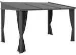 PERGOLA Pavillon, Alu+Metall, Dunkelgrau