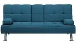 3-SITZER-SCHLAFSOFA Polyester Blau Roxen