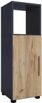 Midischrank Flandu Honigeiche/Schwarz