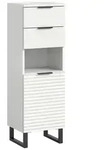 Midischrank Riff ca. 35x110 cm Wei&szlig;/Schwarz