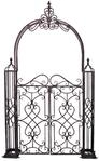 Gartenpforte Towada ca. 150x245x24 cm Schwarz