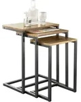 COUCHTISCH 3er Set Braun