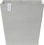 Ecopots BLUMENTOPF Rotterdam Wheels 50,2/50,2/49,5 cm Hellgrau