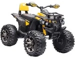 ELEKTRO-QUAD Kinderquad mit Scheinwerfer, Kindermotorrad mit USB-Anschluss, Gelb