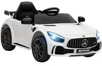 ELEKTRO-KINDERAUTO, Mercedes, 3-5 km/h, Fernbedienung, Licht & Musik, Wei&szlig;