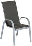 Gartensessel 2er-Set Amalfi di Lusso Anthrazit Metall