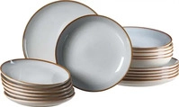Ritzenhoff Breker TELLER-SET Portofino grau 18-tlg.