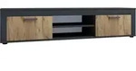 Lowboard Usilo Anthrazit/Honigeiche
