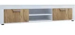 Lowboard Usilo Wei&szlig;/Honigeiche