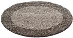 Hochflorteppich Life Taupe &Oslash; ca. 120cm