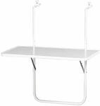 Balkonklapptisch ca. 40x60 cm Wei&szlig;