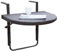 Balkonklapptisch Agra ca. 60x50 cm Dunkelbraun