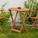 Gartenklapptisch Eukalyptus klappbar ca. 65x75x65cm