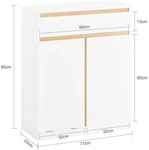 W&Auml;SCHESCHRANK Wei&szlig;