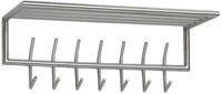 Wandgarderobe Wohnling ca. 74,5x29x30 cm Silberfarben