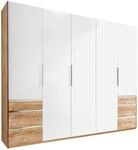 Dreht&uuml;renschrank Level 36A ca. 250x216x58 cm Wei&szlig;/Eiche