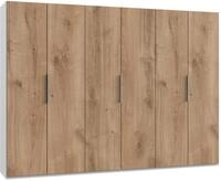 Dreht&uuml;renschrank Level 36A ca. 300x216x58 cm Eiche/Wei&szlig;
