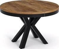 ESSTISCH Clara runder ausziehbarer, Lefkas Eiche 100-180/100/76 cm