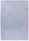 Hochflorteppich Pouffy Silberfarben ca. 80x250cm