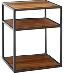 Nachtk&auml;stchen Wohnling Holz/Schwarz