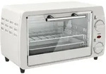 MINIBACKOFEN Metall Hartglas Cremewei&szlig;