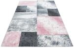 Webteppich Hawaii Pink/Grau ca. 200x290cm