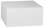 Couchtisch in Weiss 'Monoblock'