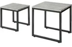 COUCHTISCH 2er Set Grau