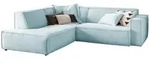 ECKSOFA SAMU Hellblau Cord