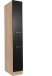 Apothekerschrank MERLE Schwarz/Eichefarben