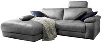 ECKSOFA MOTORISCHER RELAXFUNKTION LOLA Grau Webstoff Relaxfunktion