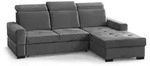 ECKSCHLAFSOFA Alex Mini grau rechts
