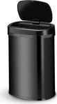 Juskys M&Uuml;LLEIMER viereckig 50L schwarz mit Sensor